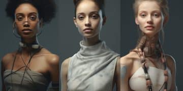 AI-generated fashion models