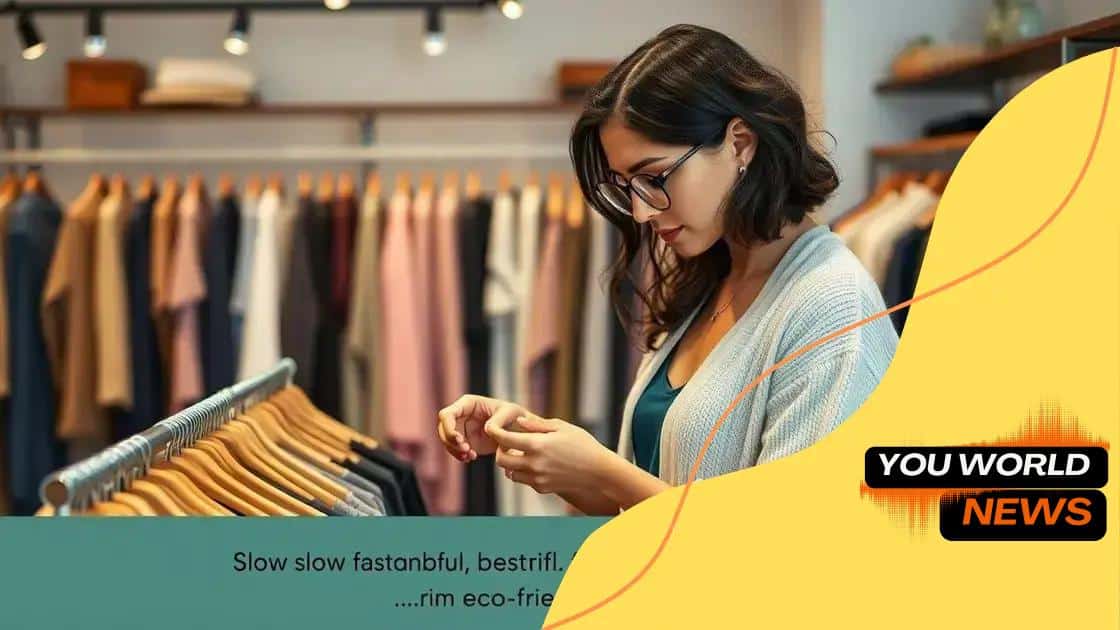 Benefits of choosing slow fashion