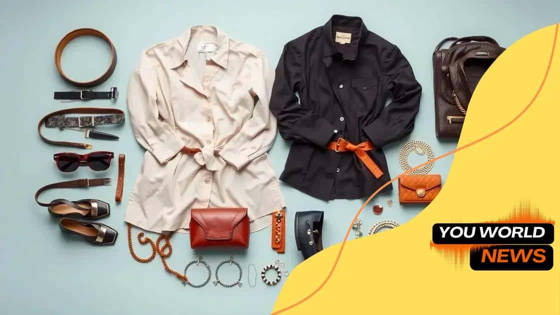 Accessories that complement oversized styles