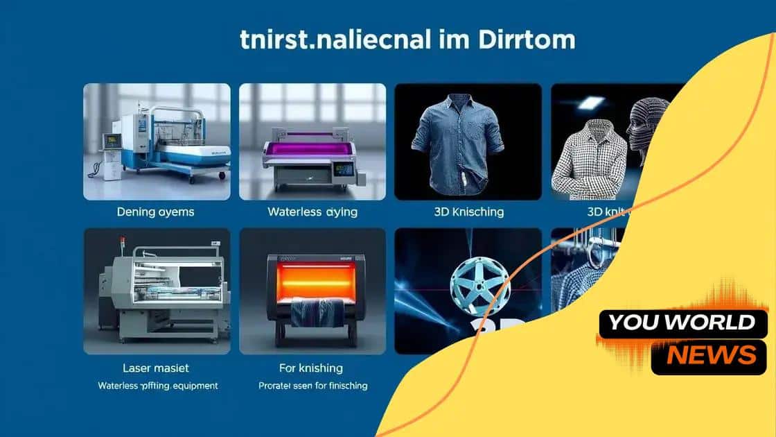 Innovative technologies in denim production