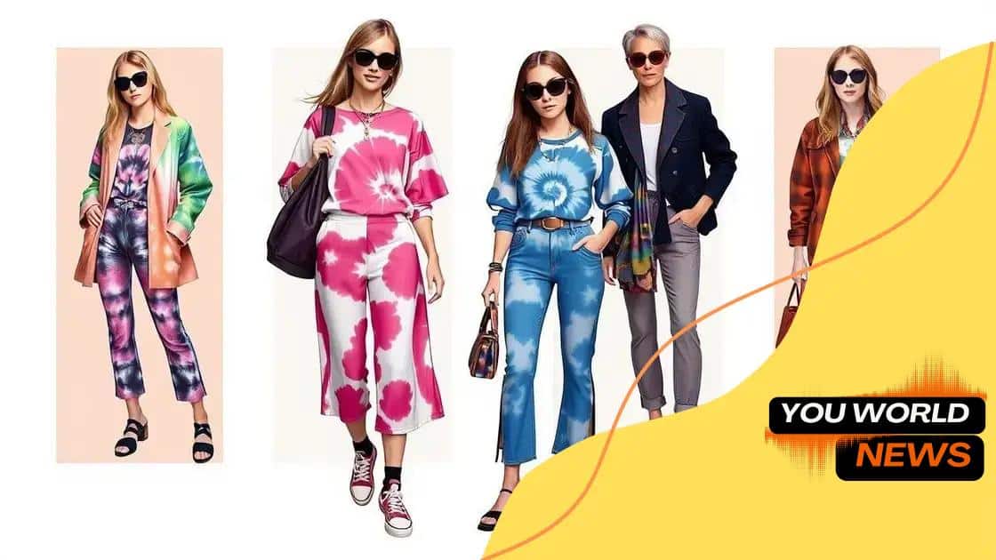 Styling tips for incorporating tie-dye