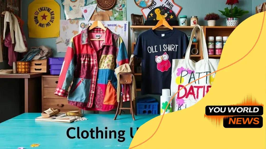 Creative ways to upcycle clothing
