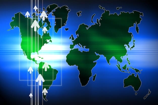A world map highlighting the major importing countries of US agricultural products, with arrows indicating the flow of goods from the USA to those regions. Dollar amounts are superimposed on the map to emphasize the value of the exports.
