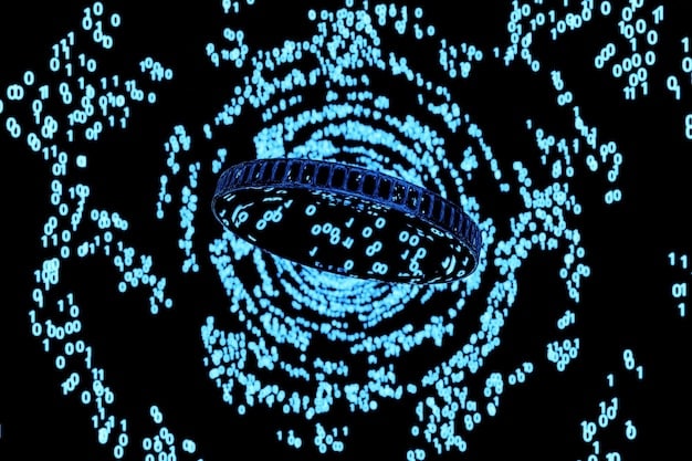 A graphic representation of lattice-based cryptography, illustrating how it defends against quantum attacks.