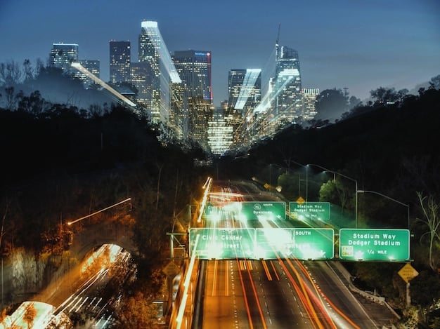 A digital rendering of a smart city dashboard, showing real-time data visualizations of traffic flow, energy consumption, and public safety incidents across a city map.