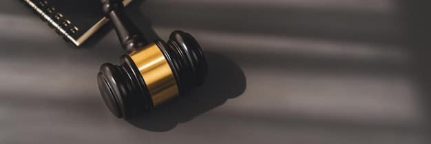 An image of a gavel striking a sounding block, symbolizing legal consequences and strict enforcement of rules. The background is intentionally blurred to keep the focus on the gavel.