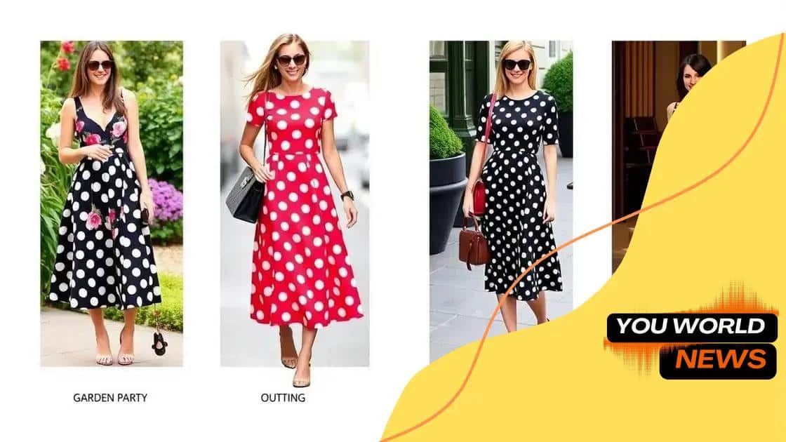 Best occasions to wear polka dot midi dresses