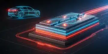 EV Battery Breakthroughs Expected by Mid-2025: What's Next Advanced solid-state battery technology powering a futuristic electric vehicle, symbolizing innovation and efficiency