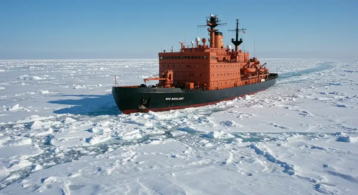 Advanced icebreaker in Arctic waters