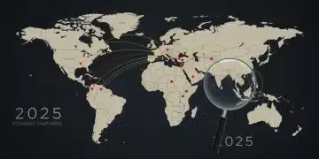 Economic Sanctions 2025: 7 New Measures & US Financial Impact Global map illustrating economic sanctions in 2025 impacting US interests