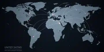 New Alliances 2024: Reshaping US Security in 2025 Global map showing new international alliances impacting US security by 2025