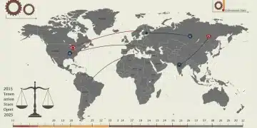 Global Authoritarianism's 10-Year Impact on Democracies: 2025 Analysis World map illustrating the geopolitical shift towards authoritarianism impacting democratic nations over a decade.