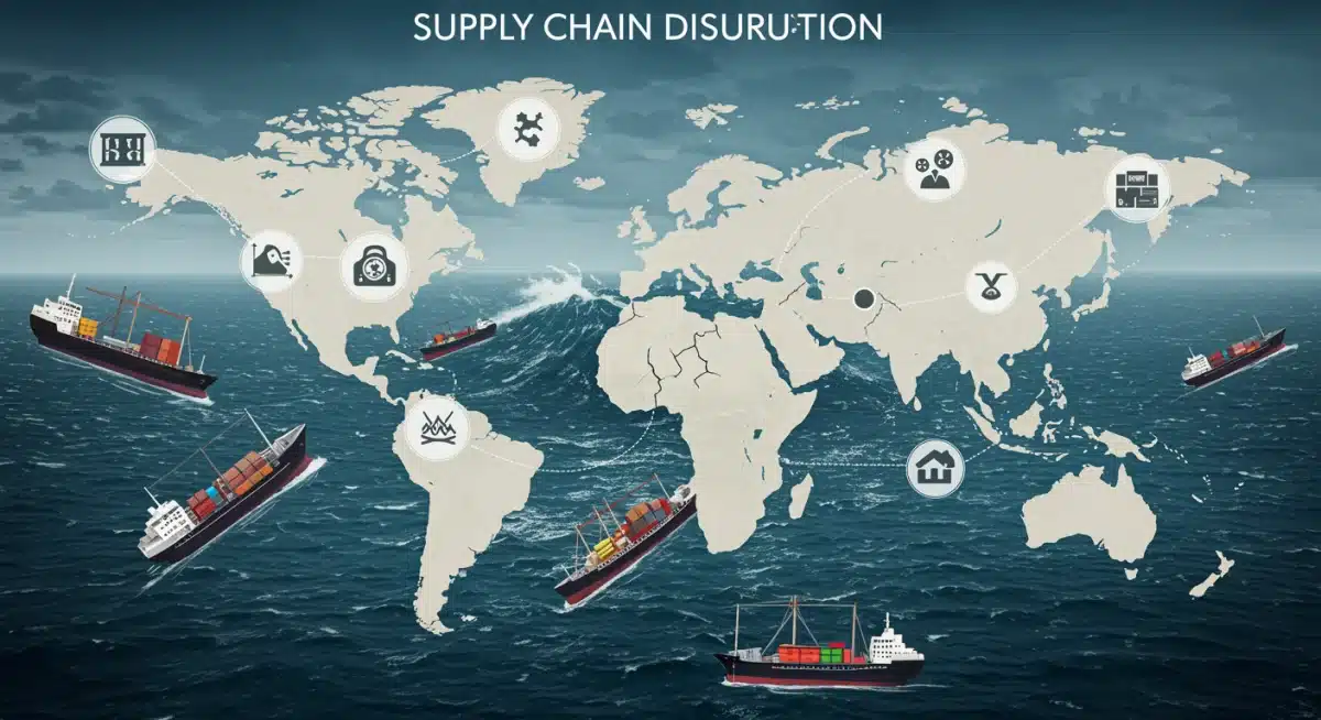 Global supply chain disruptions due to new economic sanctions in 2025