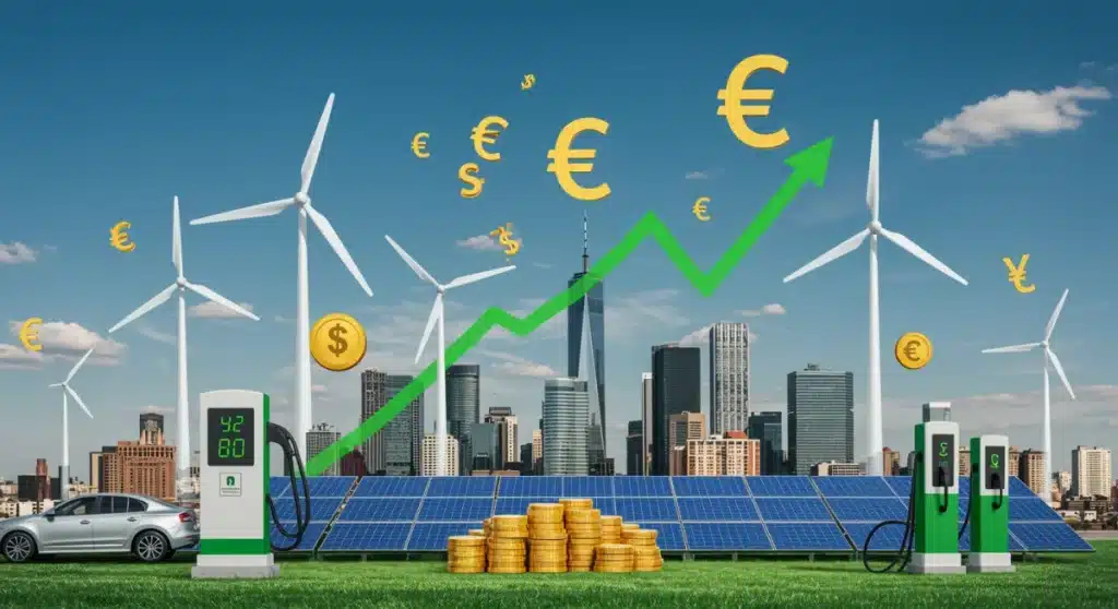 Green Tech: 10% Cost Cuts for Businesses by 2025