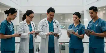 U.S. Healthcare Reforms 2025: Provider Business Model Adjustments Healthcare professionals strategizing for U.S. healthcare reforms 2025