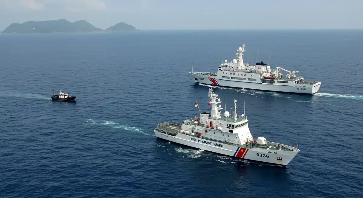 Philippine and Chinese Coast Guard standoff