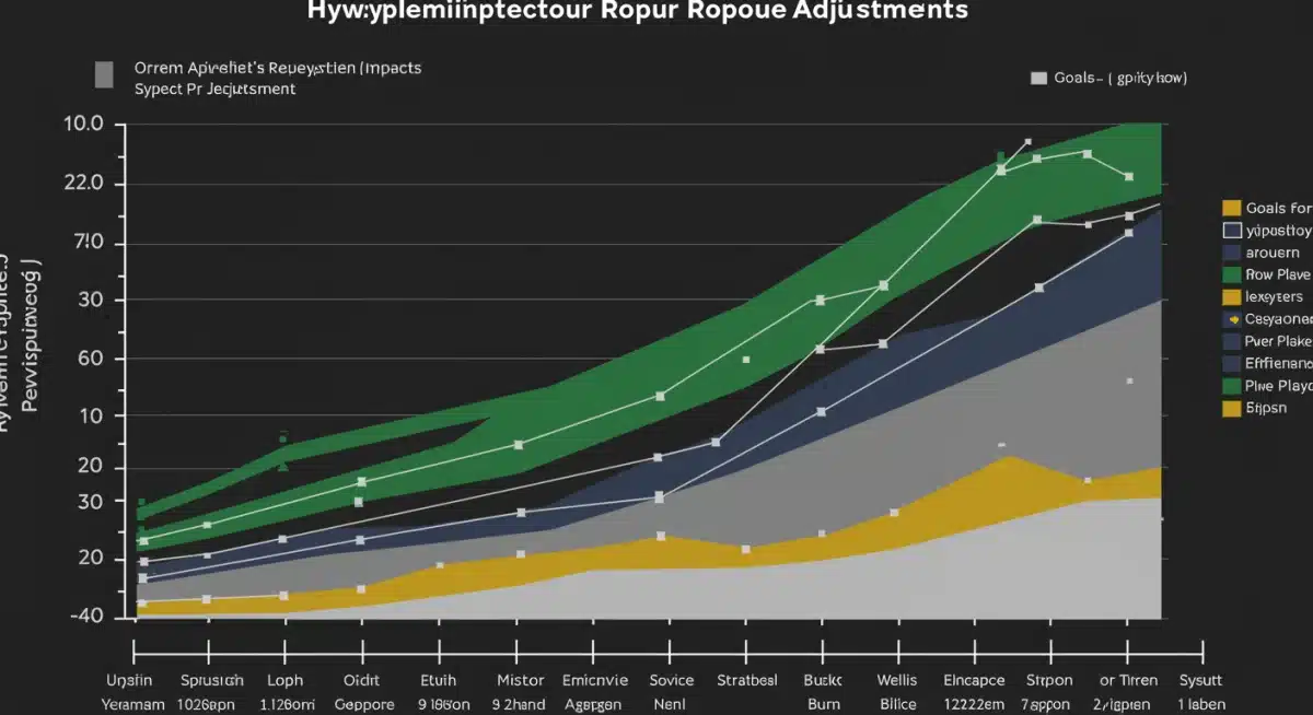 Analytical chart showing projected impact of roster adjustments on team performance, highlighting strategic player roles.