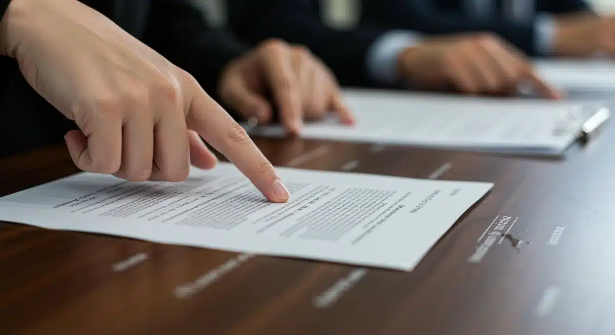 Reviewing specific clauses in an international trade agreement document.