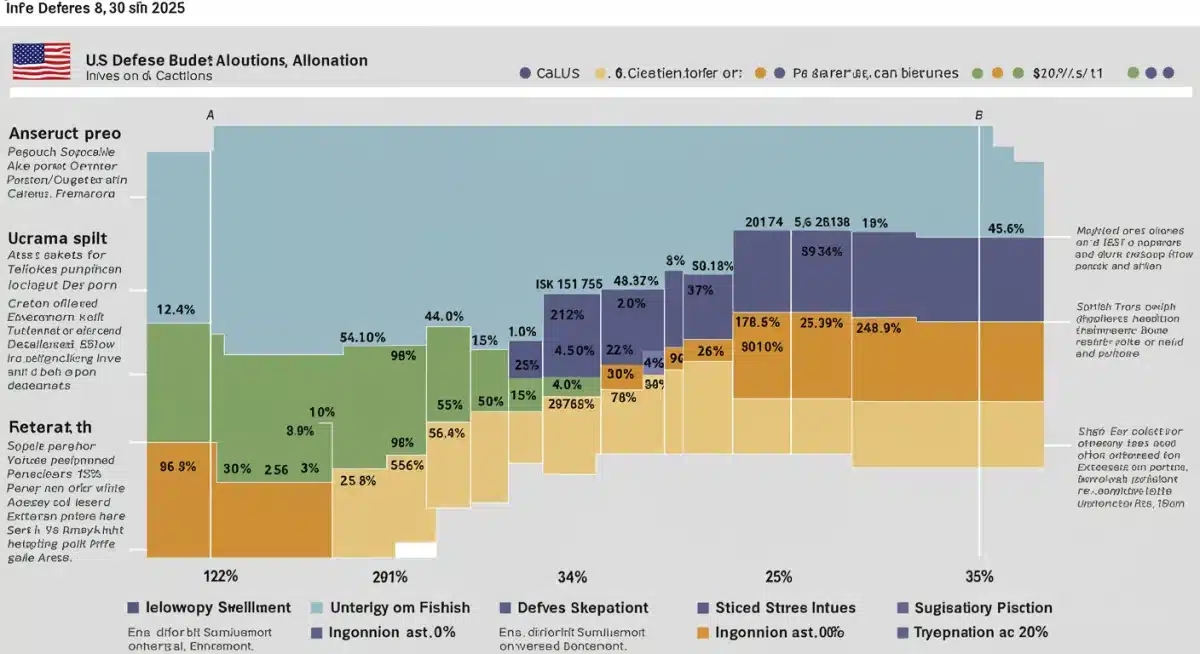 US defense budget allocation infographic 2025